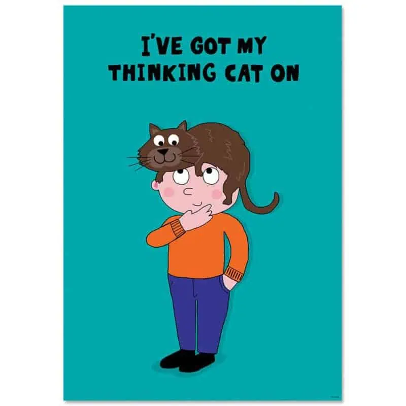 Inspire u poster: i’ve got my thinking cat on. (smp! )