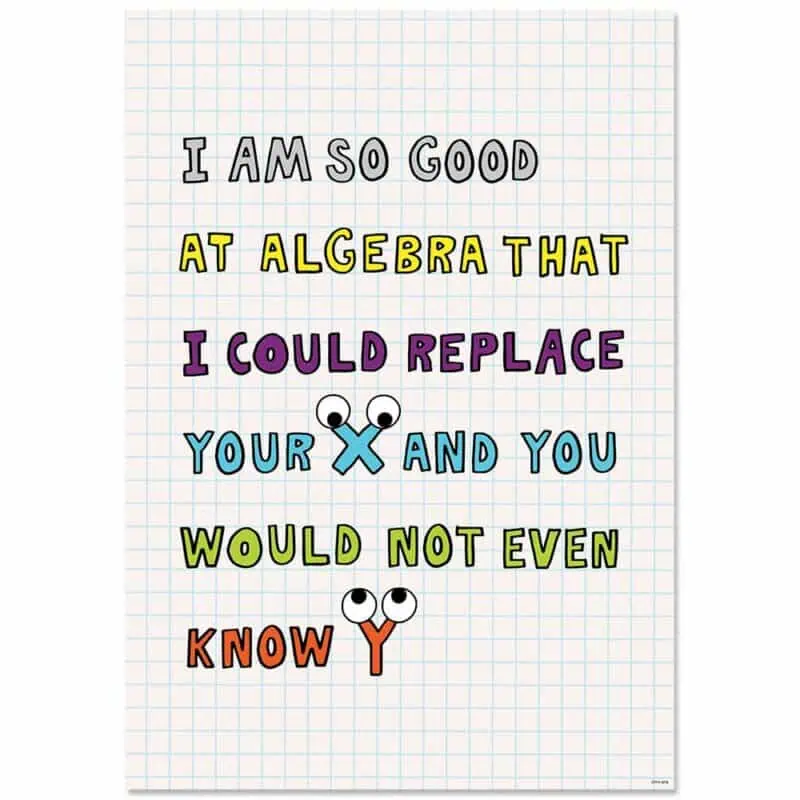 Inspire u poster: i’m so good at algebra… (smp! )