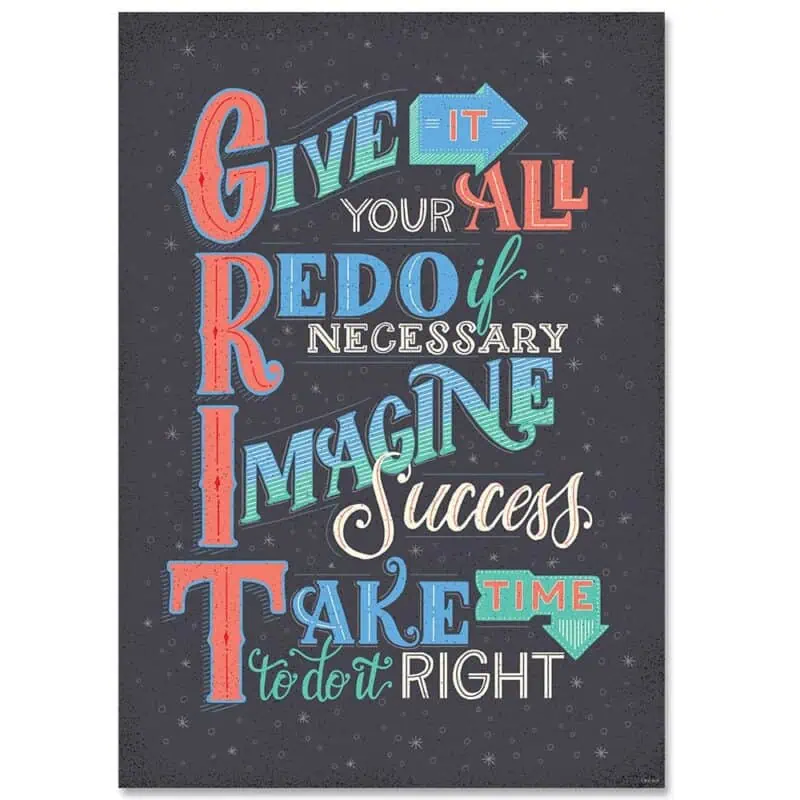 Inspire u poster: grit