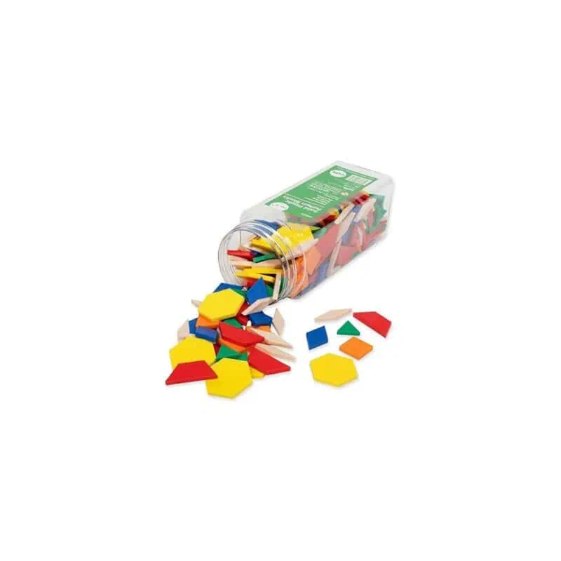 Pattern blocks , plastic, solid (250)