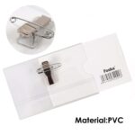 Name Badge with Clip and Safety Pin (50 Pcs )  90x57mm