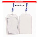 Pvc name badge 93 x 75 mm Vertical with lanyard (100PCS) 950 mm