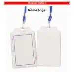 Pvc name badge 93 x 75 mm Vertical with lanyard (100PCS) 950 mm