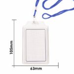 Pvc name badge 93 x 75 mm Vertical with lanyard (100PCS) 950 mm