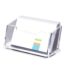 Clear business card stand