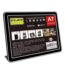 Black l-shaped slide card stand-horizontal a7-105*74