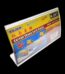 Clear l-shaped curve card stand-a4 a4-297*210
