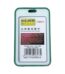 Green high capacity double- sided card holder 54x85 , vertical