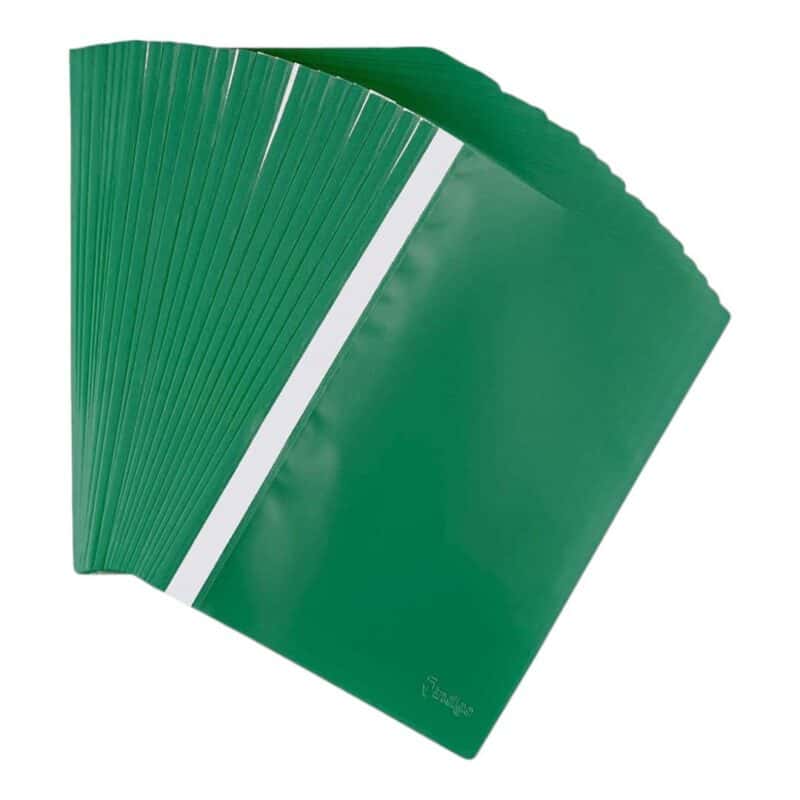 Plastic office file a4 green 210 x 297mm