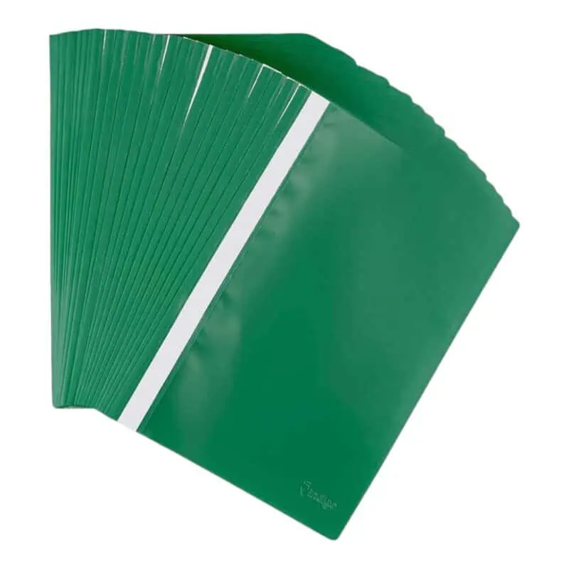 Plastic office file a4 green 210 x 297mm