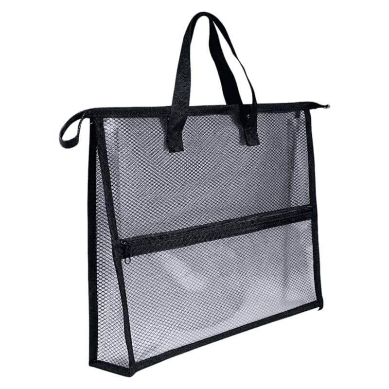 Black eva mesh bag with handle