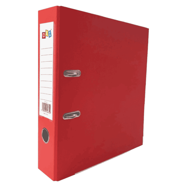 Red Plastic Box file 7.5cm2 Ring , 2.5 inch