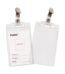 Name badge soft clear  horizontal : 110x80mm; thickness :0. 50mm