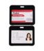 Name badge plastic color black,vertical (10pcs) 54x86mm