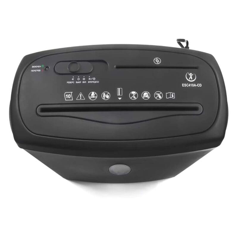 Paper shredder cross-cut 10-sheet p4 paper shredder for paper/credit card/cd