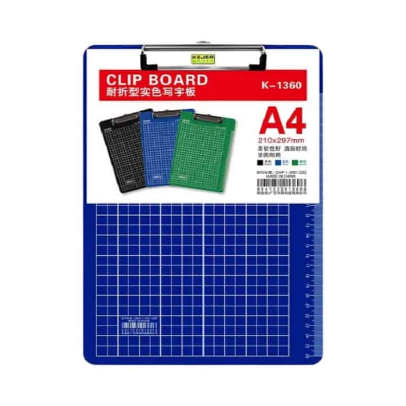 Blue plastic clip board a4-297*210