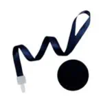 BLACK Reel Lanyard- with Slashes 20*900
