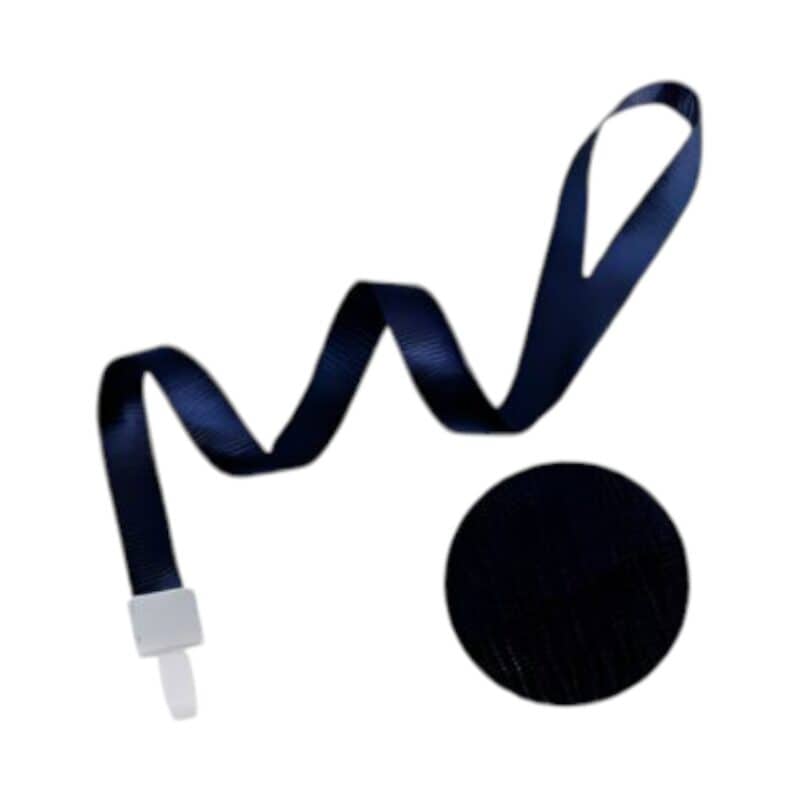Black reel lanyard- with slashes 20*900