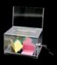Clear name card box-with poster and lock