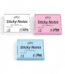 Lined  notes pastel 75mm*100mm 100sheets yellow, pink, green, blue, white