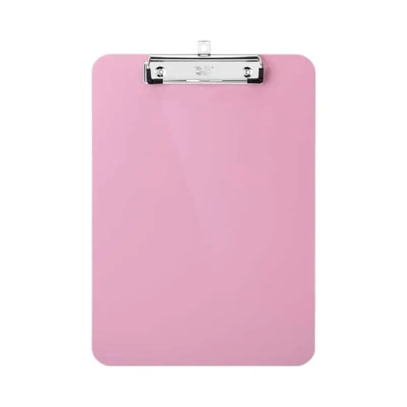 Light pink plastic clip board a4-297*210
