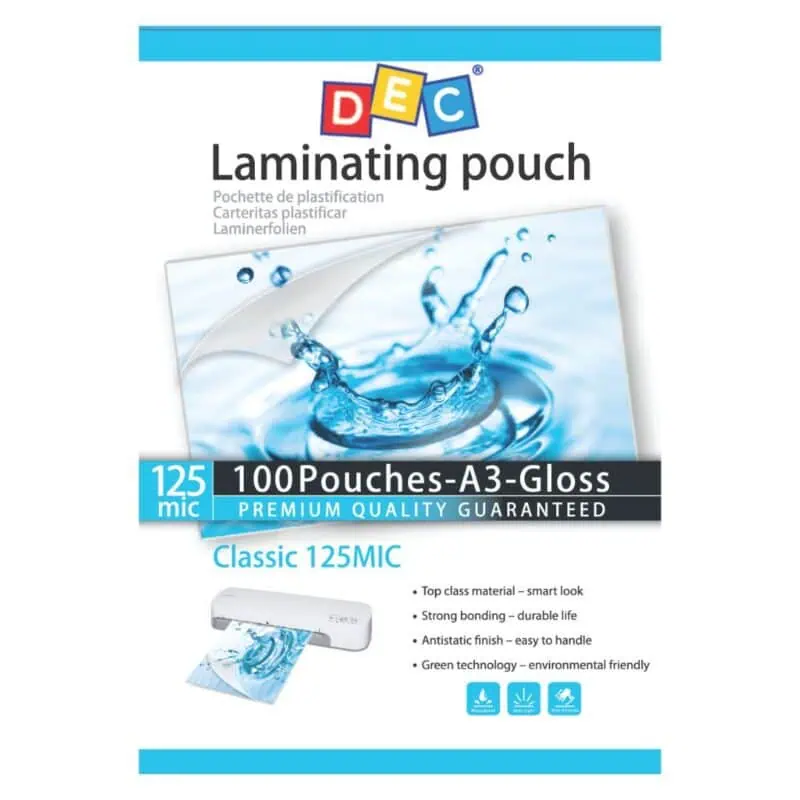 A3 lamination sheet 303*426mm 125mic