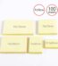 100 sheets 75x75mm sticky note pad - premium quality adhesive memo notes