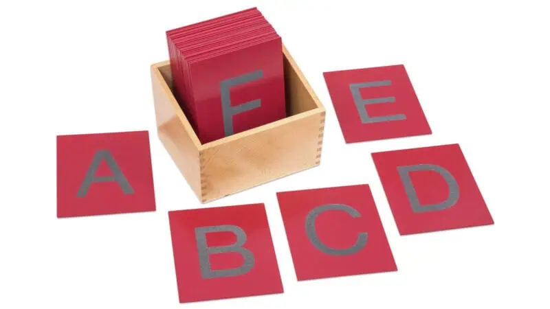 Tactile plates, upper case letters