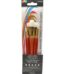 Paint brush set 5 pcs nylon hair artist brush set with short wooden handles