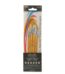 Paint brush set  6 pcs golden synthetic hair round watercolor paint brush set with short natural wood handle