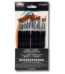 Paint brush set 12 pcs multifunctional short stem black gouache watercolor oil painting brush set nylon brush