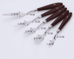 5 Pieces Stainless Steel Mixed Scraper Set Spatula Knife for Artists Oil Painting