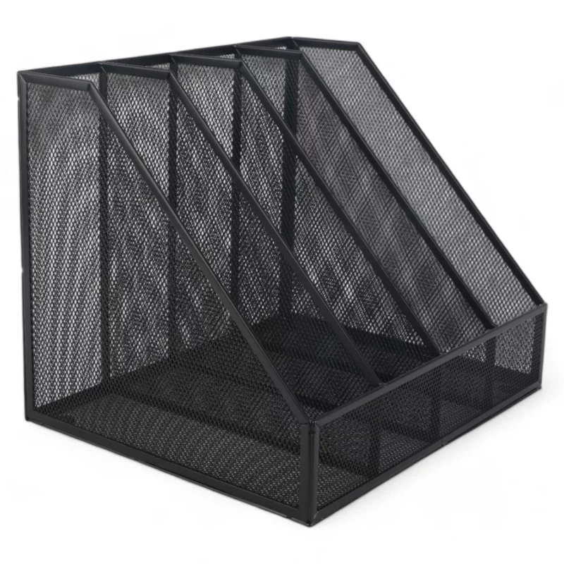 A black metal object with holes