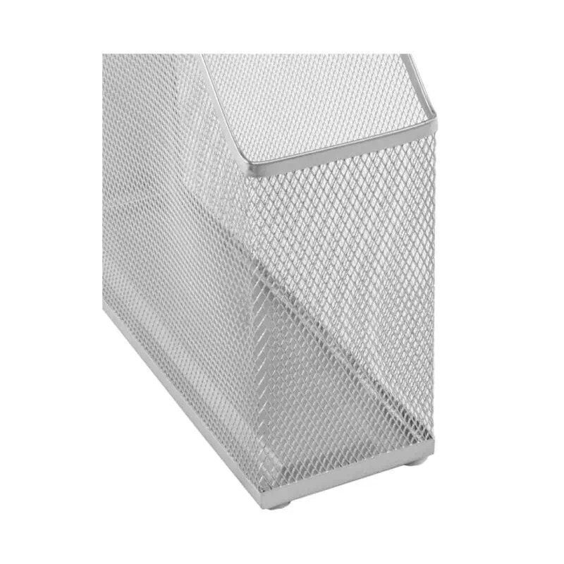 A close up of a wire mesh basket