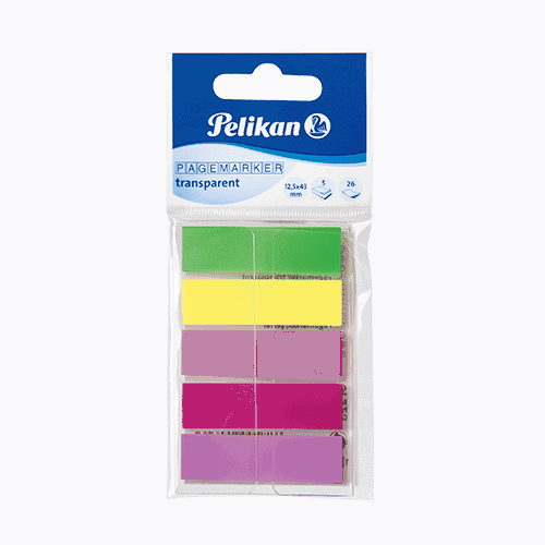 200-Sheet Pelikan Transparent Page Marker Sticks, 5x12mmx45mm