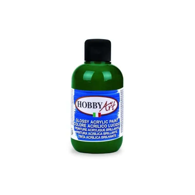"hobby art glossy acrylic paint 500ml - professional quality for creative projects"