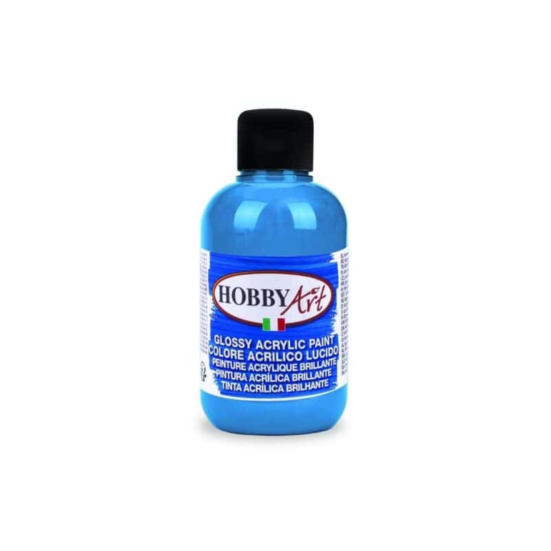 "hobby art glossy acrylic paint 500ml - professional quality for creative projects"
