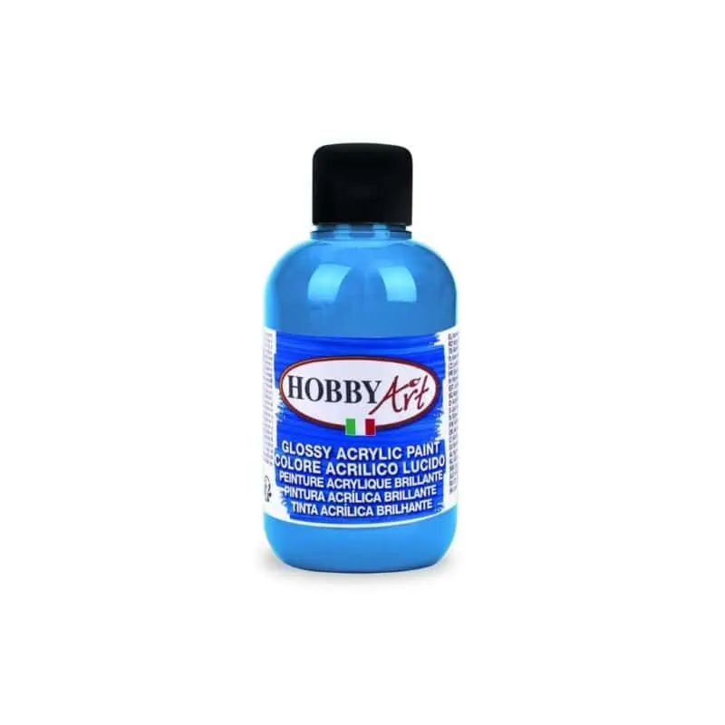 "hobby art glossy acrylic paint 500ml - professional quality for creative projects"