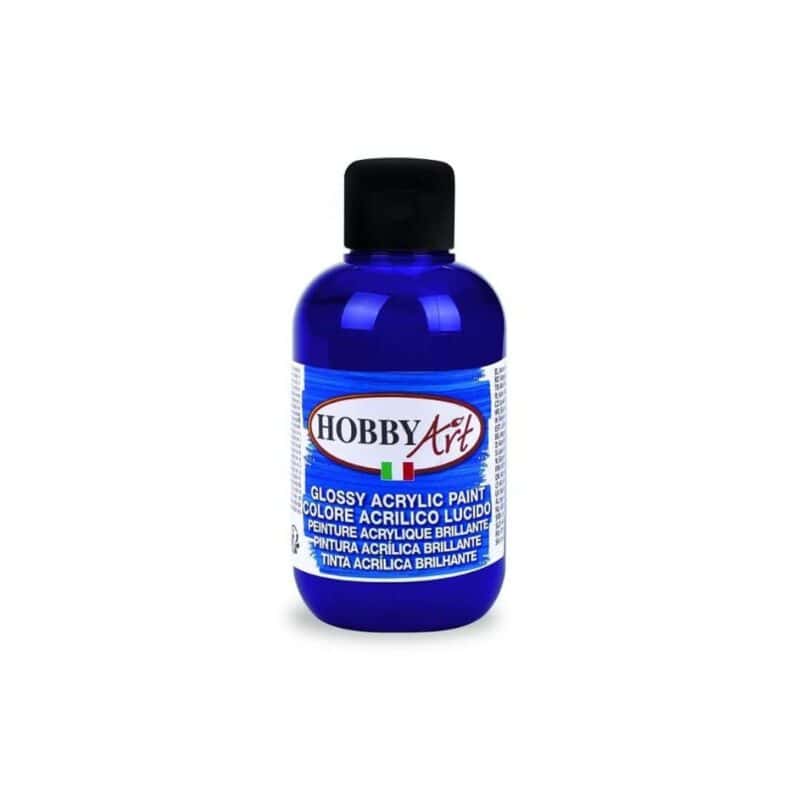 "hobby art glossy acrylic paint 500ml - professional quality for creative projects"