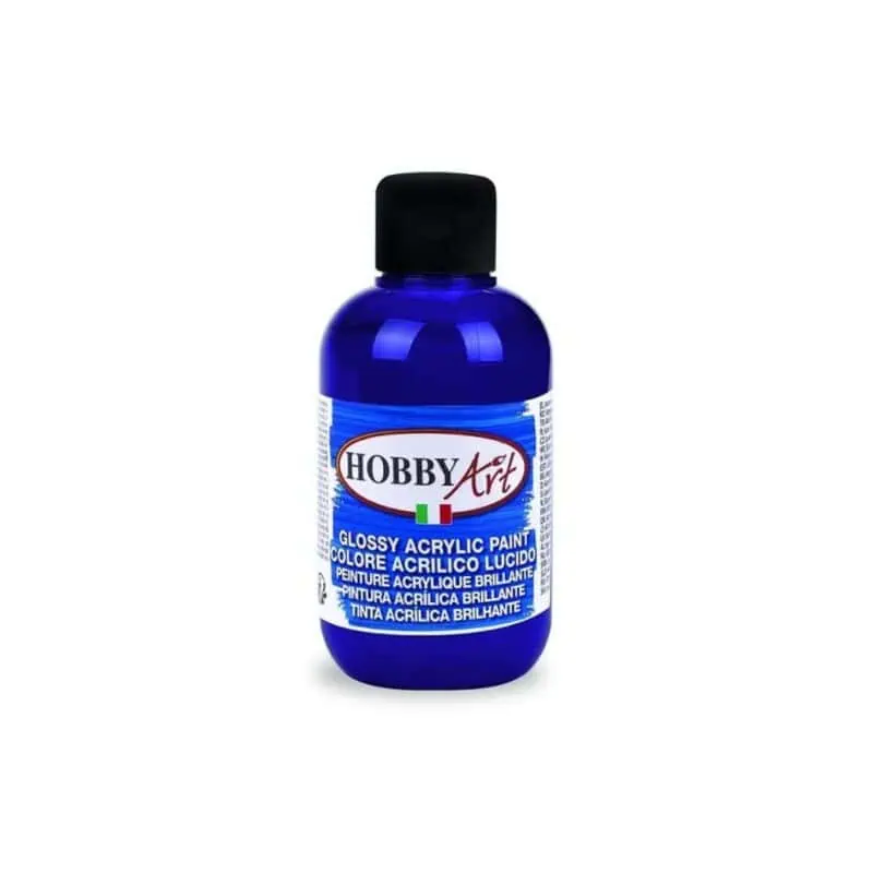 "hobby art glossy acrylic paint 500ml - professional quality for creative projects"