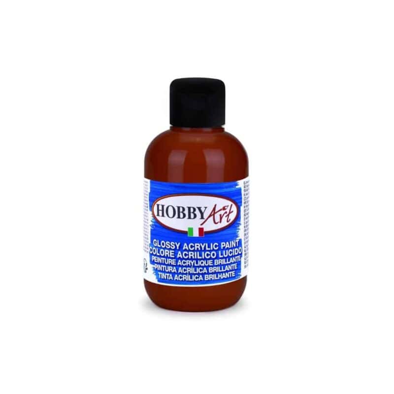 "hobby art glossy acrylic paint 500ml - professional quality for creative projects"