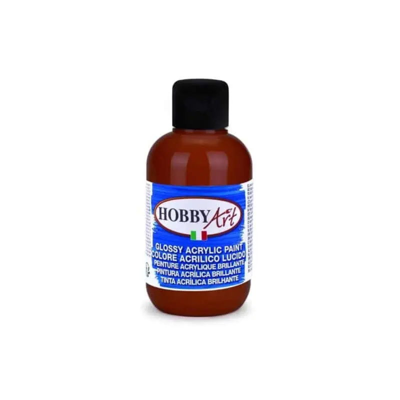 "hobby art glossy acrylic paint 500ml - professional quality for creative projects"
