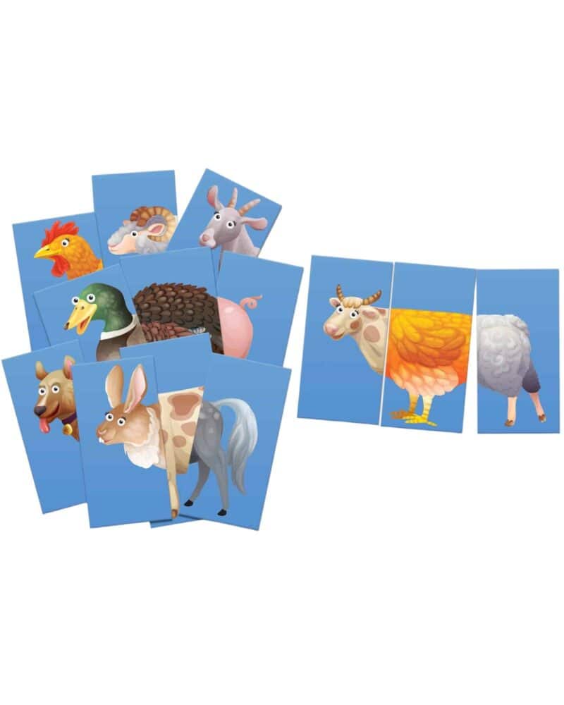 A group of cards with cartoon animals