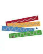 a group of colorful rectangular objects