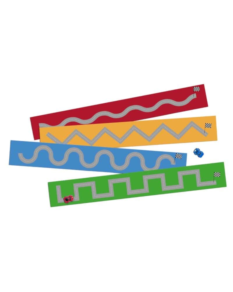 A group of colorful rectangular objects
