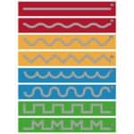 a set of colorful rectangular shapes