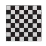 a black and white checkered board