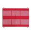 A red and white cloth with holes