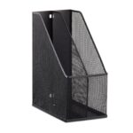 a black metal file holder